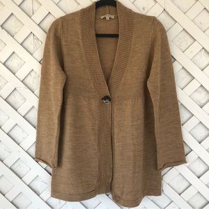 Elisabetta Collection Made in Italy Wool Blend Knit Cardigan Button Closure